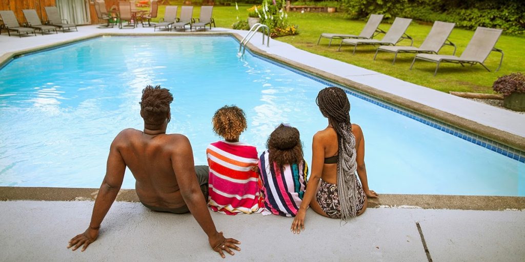 how to build a pool deck